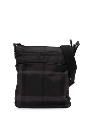 Burberry Pre-Owned 2000-2017 Smoke Check Nylon crossbody bag - Grey