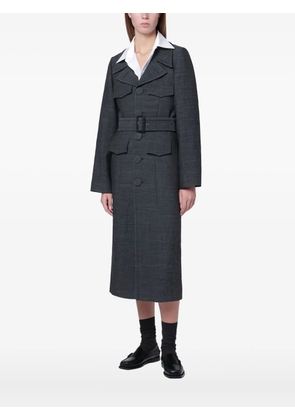 Namacheko belted single-breasted coat - Grey