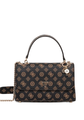 GUESS USA Daryna patterned chain tote bag - Black
