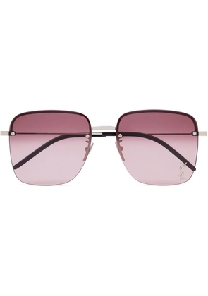 Saint Laurent Eyewear logo-letter gradient sunglasses - Pink