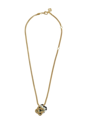 Casablanca logo-pendant necklace - Gold