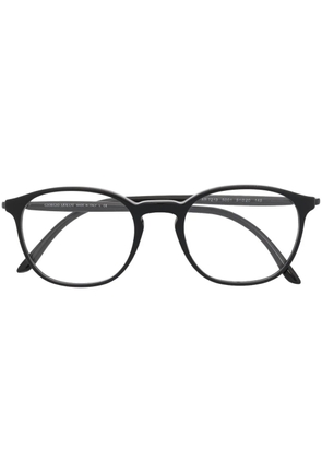 Giorgio Armani round frame glasses - Black