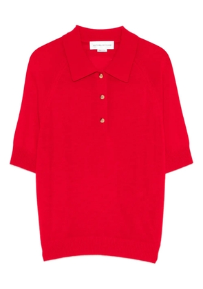 Victoria Beckham short-sleeves polo top - Red