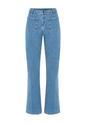 Vanessa Bruno Dompay patch-pocket flared jeans - Blue