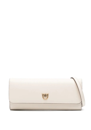 PINKO Love Birds clutch bag - White
