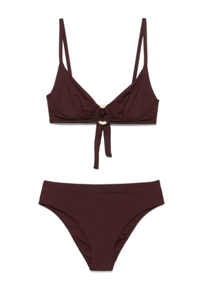Fisico ring-detail bikini set - Brown
