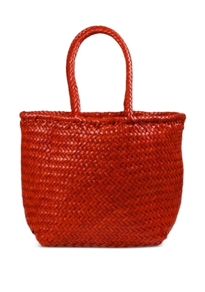 DRAGON DIFFUSION Grace woven tote bag - Red