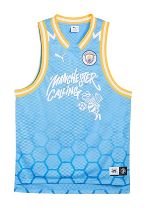 PUMA v-neck graphic T-shirt - Blue