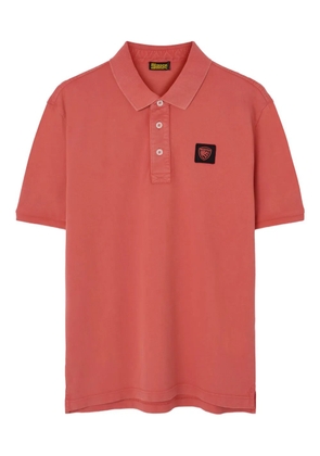 Blauer patch-logo polo shirt - Pink