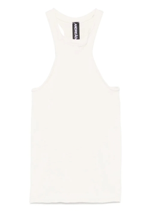 ANDREĀDAMO fine ribbed tank top - Neutrals
