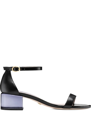 Stuart Weitzman Lucite block-heel sandals - Black