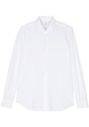 Mazzarelli tonal stitching cotton shirt - White