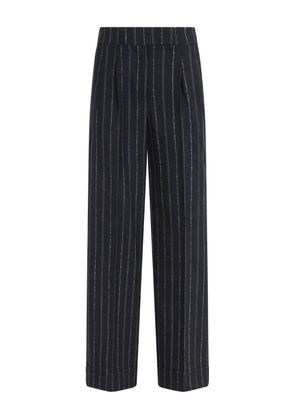 Peserico striped trousers - Blue