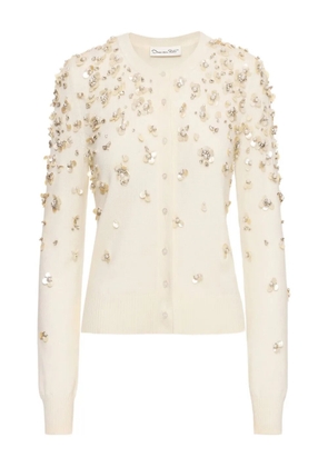 Oscar de la Renta embroidered cardigan - White