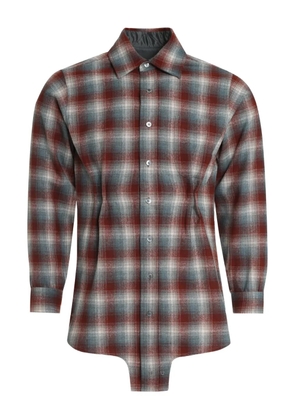 Maison Margiela plaid button-up shirt - Brown