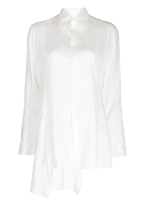 Yohji Yamamoto Lawn panelled shirt - White