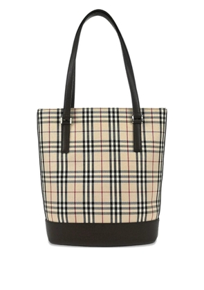 Burberry Pre-Owned 1990-2000s check canvas tote bag - Neutrals