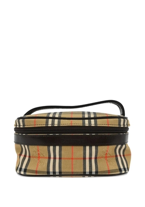 Burberry Pre-Owned 1990-2000s check vanity bag - Neutrals