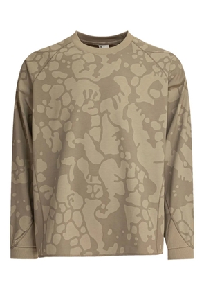 Goldwin abstract-print crew-neck sweatshirt - Neutrals