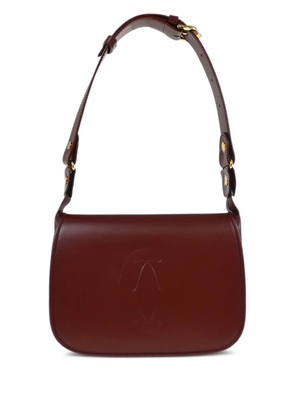 Cartier 1990-2000s logo leather shoulder bag - Red
