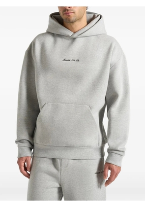 Manière De Voir Ollie logo-embroidered hoodie - Grey