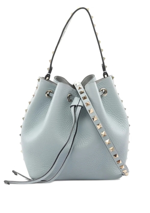 Valentino Garavani Pre-Owned 10s rockstud leather 2way handbag - Blue