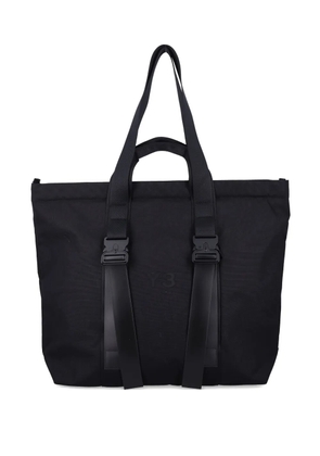 Y-3 buckle-strap shopper tote bag - Black