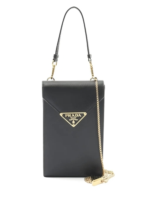 Prada Pre-Owned 2010s logo-plaque mini bag - Black