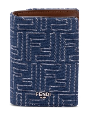 FENDI FF denim wallet - Blue