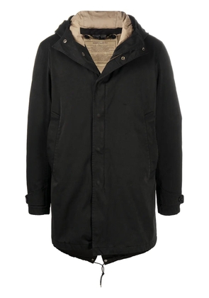 Ten C hooded padded coat - Black