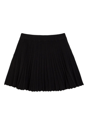 LoveShackFancy pleated mini skirt - Black