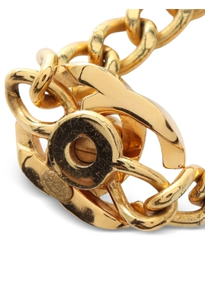 CHANEL Pre-Owned 1986-1988 Coco mark chain bracelet - Gold