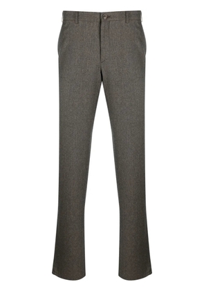 Canali straight-leg wool trousers - Brown