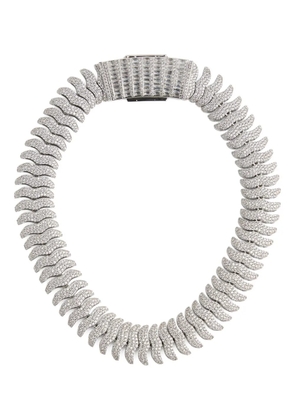 Anisa Sojka x Juliet Angus crystal-embellished necklace - Silver