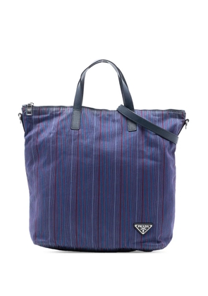 Prada Pre-Owned 2013-2025 Tessuto Stampato satchel - Blue