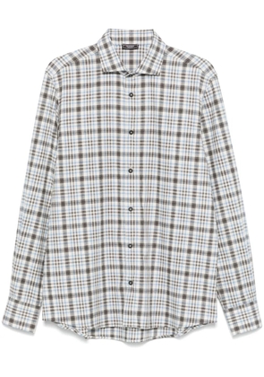 Peserico checked shirt - Blue