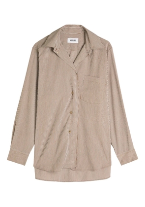 AGOLDE Jakarta striped buttoned top - Neutrals