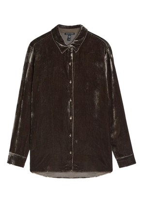 Eileen Fisher velour shirt - Brown