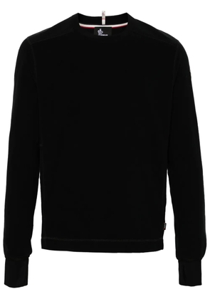 Moncler Grenoble logo-appliqué sweatshirt - Black