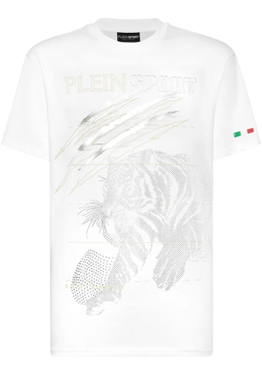 Plein Sport tiger-motif T-shirt - White