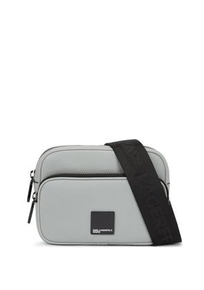 Karl Lagerfeld Jeans textured crossbody bag - Grey