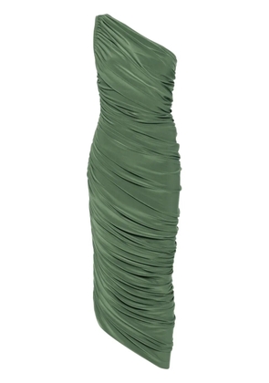 Norma Kamali Diana draped midi dress - Green