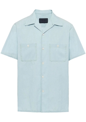 Prada cotton short-sleeve shirt - Blue