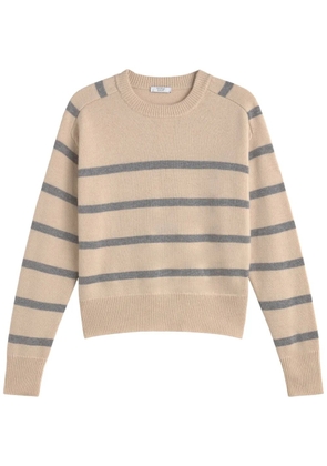 Peserico striped long-sleeve jumper - Neutrals