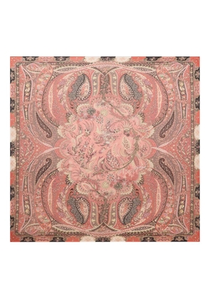 ETRO floral-paisley shawl - Pink