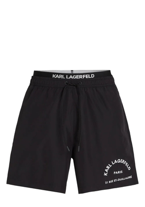 Karl Lagerfeld Rue St-Guillaume swim shorts - Black