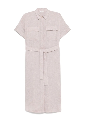 Peserico linen midi dress - Neutrals