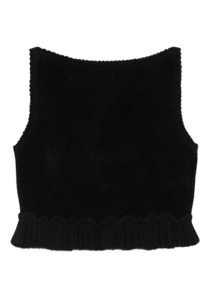 SANDRO square-neck blouse - Black