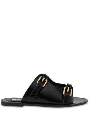 Moschino buckled sandals - Black