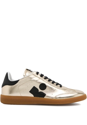ISABEL MARANT Kaycee logo-detail sneakers - Gold